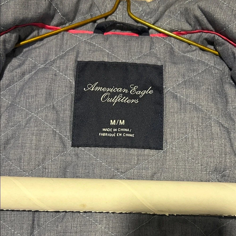 American Eagle Outfitters Navy Blue Quilted Jacket - Picture 4 of 6